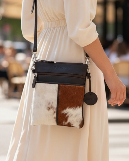Majestic Leather Crossbody – Hair-On Cowhide & Pure Leather Bag