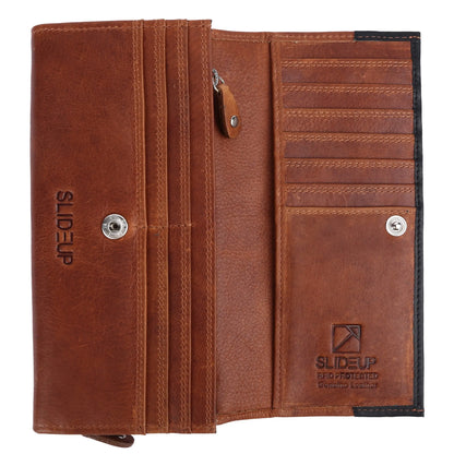 Mirthful Leather Wallet SLIDEUP BAGS
