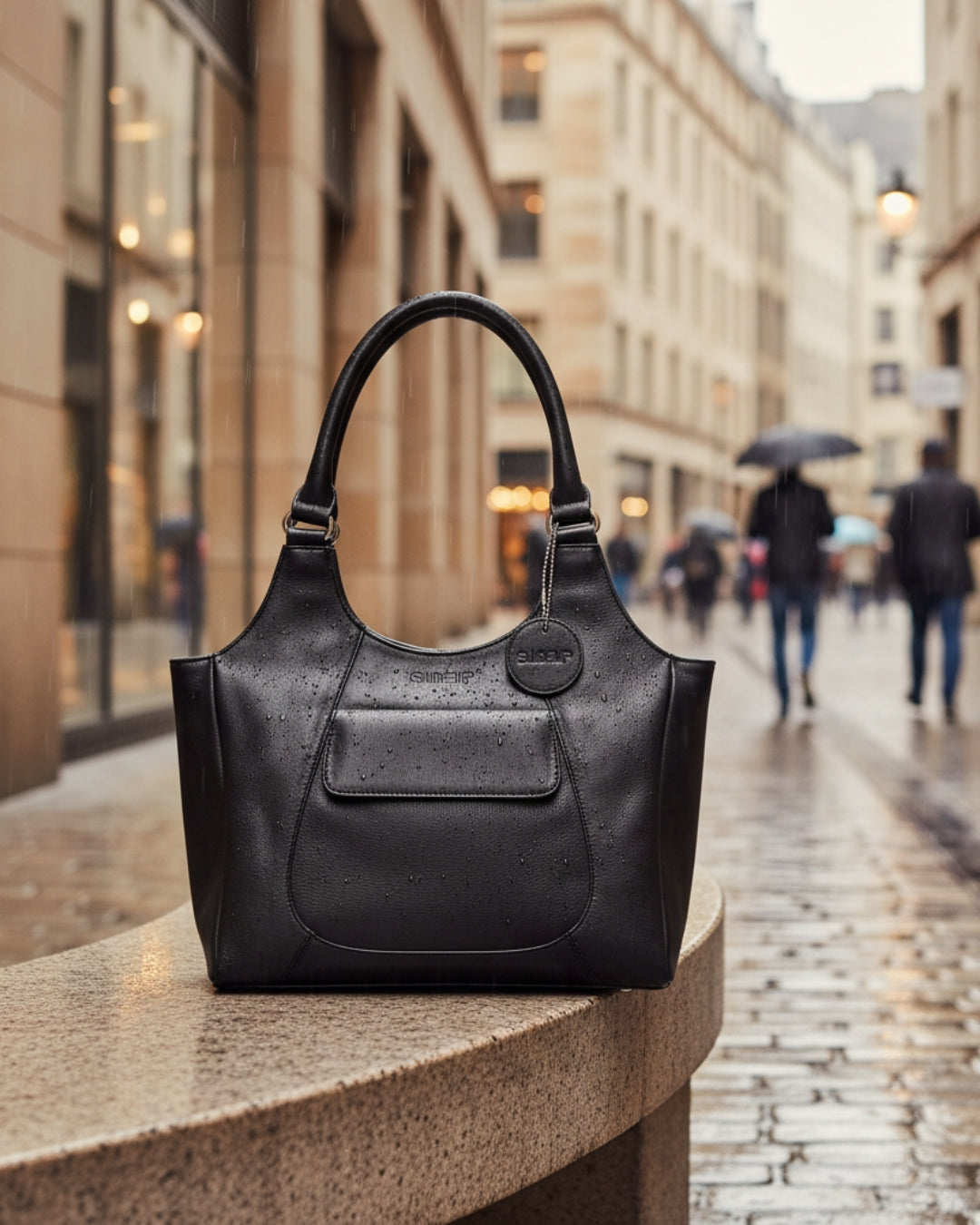 Gleeful Leather Shoulder Bag – Pure Leather RFID Tote for Women