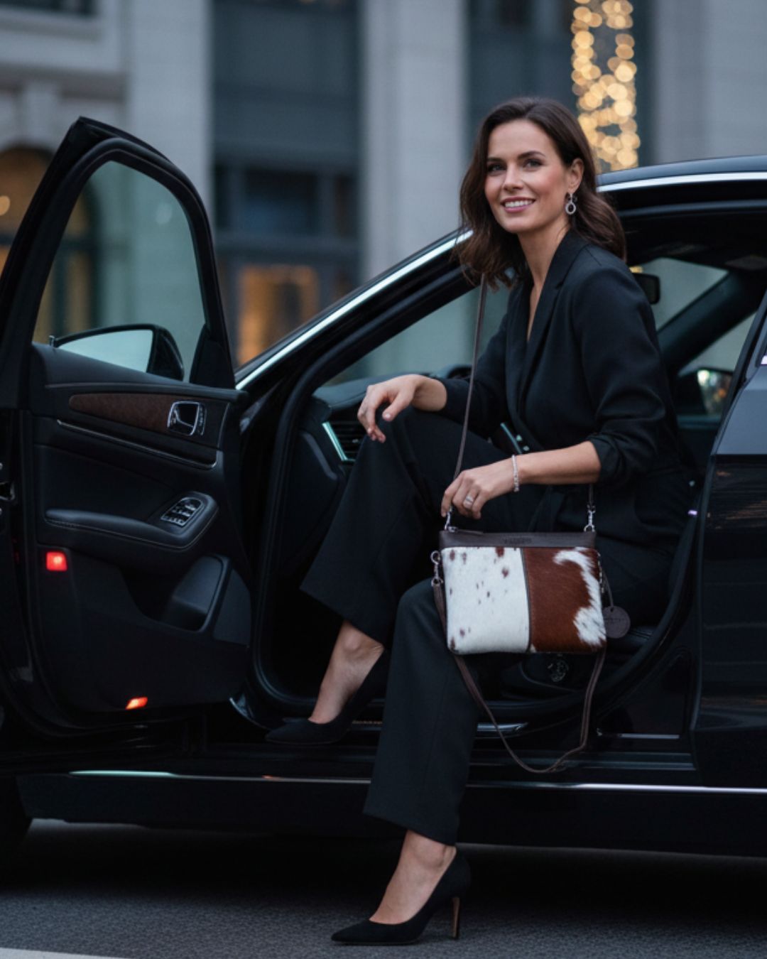 Mirthful Leather Crossbody & Clutch – Hair-On Pure Leather Bag